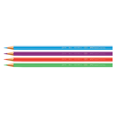 Lápis de Cor Faber Castell Aquarelável Sextavado 12 Cores com Pincel Ref: 120212G