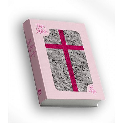 Bíblia Sagrada Ave-Maria - Católica - Capa Dura Rosa Lantejoula