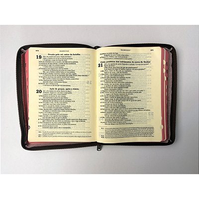 Bíblia Sagrada Ave-Maria - Católica - Capa Corino Marrom Pequena Zíper