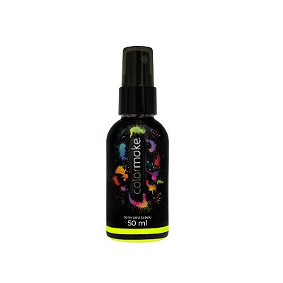 Tinta Spray Pinta Cabelo Amarelo Neon 50ml ColorMake Ref3600