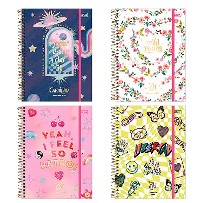 Agenda 2024 Planner Capricho Espiral Capa Dura M7 (17,7 X 24cm) 80 Folhas Tilibra Ref: 179728