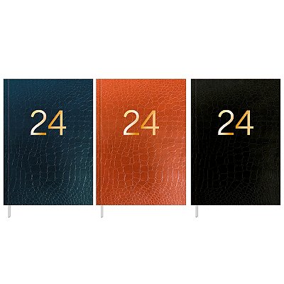 Agenda 2025 Executivo Croco Cores Diária Costurada M6 (14,5 X 20,5cm) 208 Folhas Tilibra Ref: 347744