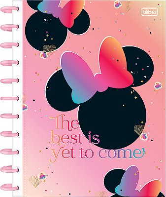 Caderno 10x1 Matérias Universitário Tilidisco Connect Minnie Disco Capa Dura 160 Folhas 90g/m² Tilibra Ref: 346241