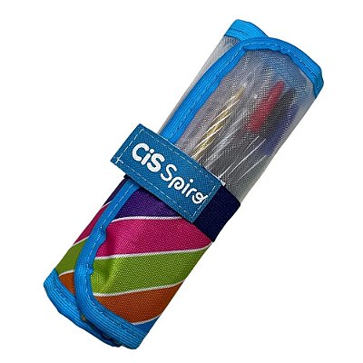 Caneta Esferográfica Cis Spiro Kit Estojo Rollerset 0.7mm 29 Unidades