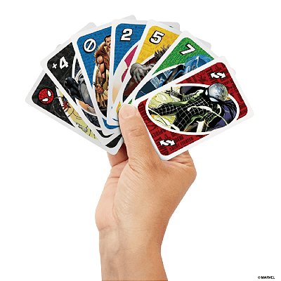 Jogo De Baralho Uno Spider-Man 112 Cartas Mattel Ref: HXY08