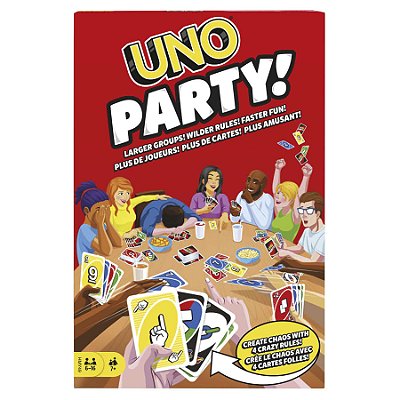 Jogo De Baralho Uno Party! 224 Cartas Mattel Ref: HMY49