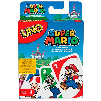 Jogo De Baralho Uno Super Mario Bros 112 Cartas Mattel Ref: DRD00