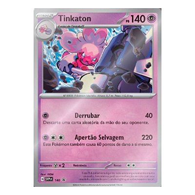 Jogo De Carta Pokemon Deck Escarlate E Violeta 7 Coroa Estelar Tinkaton Com 25 Cartas Copag