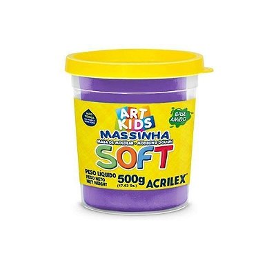 Massa De Modelar Acrilex Soft 516-Violeta 500g Ref: 07350