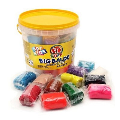 Massa de Modelar Criativa Big Balde 1.5 Kg Art Kids Acrilex