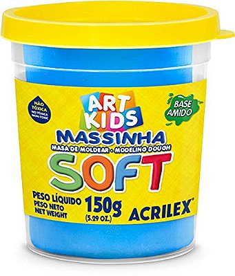 Massa De Modelar Acrilex Soft 109-Azul 150g Ref: 07315
