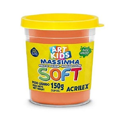 Massa De Modelar Acrilex Soft 105-Laranja 150g Ref: 07315