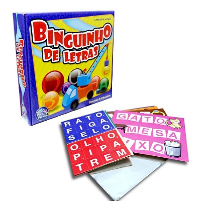 Jogo de Bingo Binguinho de Letras 4 Anos Pais e Filhos Ref: 3004