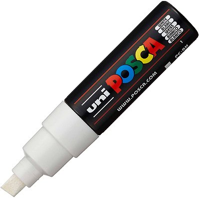 Marcador Caneta Posca 1 Branco PC-8K 8.0 mm Uni