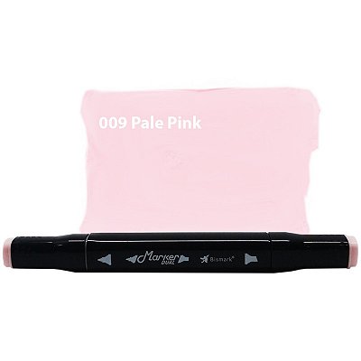 Caneta Marcador Permanente Duas Pontas 009 Pale Pink Rosa Palido Bismark
