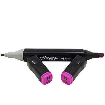 Caneta Marcador Permanente Duas Pontas 085 Vivid Purple Bismark