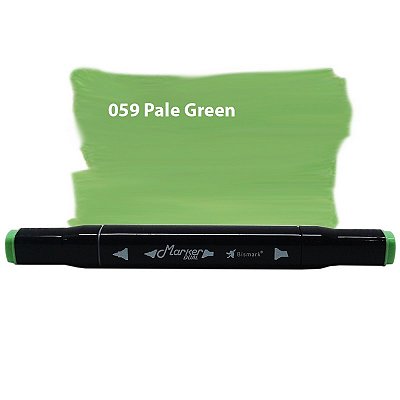 Caneta Marcador Permanente Duas Pontas 059 Pale Green Bismark