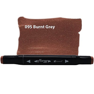 Caneta Marcador Permanente Duas Pontas 095 Burnt Siena Bismark