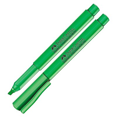 Marca Texto Verde Grifpen Faber Castell Ref: MT/VDZF