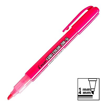 Marca Texto Rosa Neon Lumi Color 200-SL Pilot