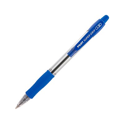 Caneta Pilot Esferográfica Retrátil Super Grip 1.6 Azul Ref: BPGP-10R 1.6AZ