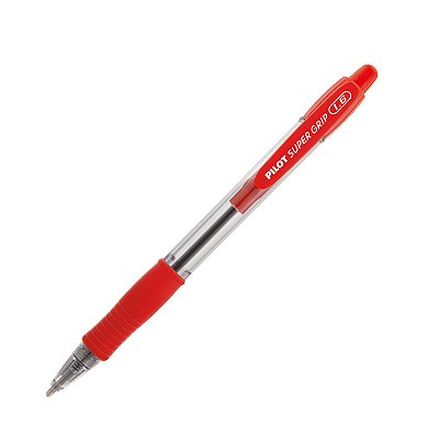 Caneta Pilot Esferográfica Retrátil Super Grip 1.6 Vermelho Ref: BPGP-10R 1.6VM