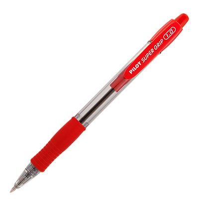Caneta Pilot Esferográfica Retrátil Super Grip 1.0 Vermelho Ref: BPGP-10R 1.0VM