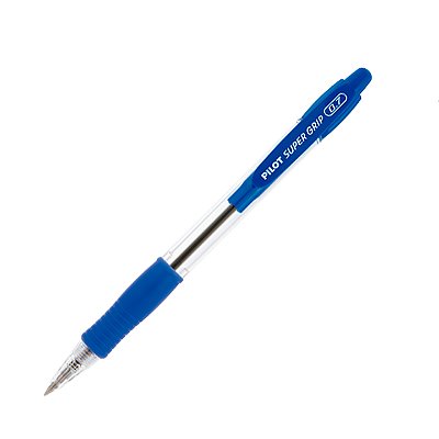 Caneta Pilot Esferográfica Retrátil Super Grip 0.7 Azul Ref: BPGP-10R 0.7AZ