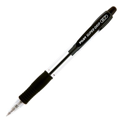 Caneta Pilot Esferográfica Retrátil Super Grip 0.7 Preta Ref: BPGP-10R 0.7PT