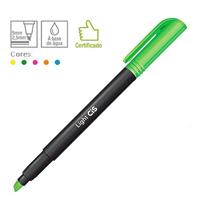 Marca Texto Verde Cis Light