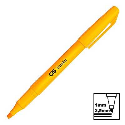 Marca Texto Cis Lumini Tradicional Laranja Neon Ref: 4.8700
