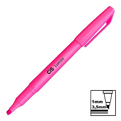 Marca Texto Cis Lumini Tradicional Rosa Neon Ref: 4.8600