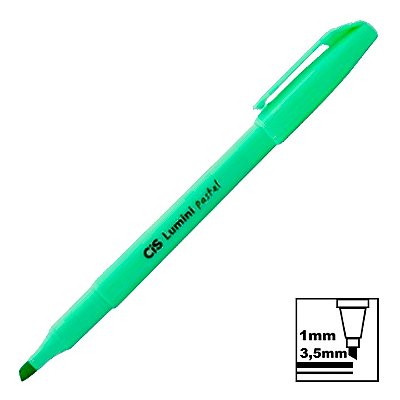 Marca Texto Cis Lumini Tradicional Verde Tons Pastel Ref: 57.0300