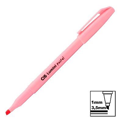Marca Texto Cis Lumini Tradicional Rosa Tons Pastel Ref: 57.0000