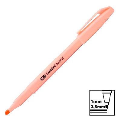 Marca Texto Cis Lumini Tradicional Laranja Tons Pastel Ref: 57.0400