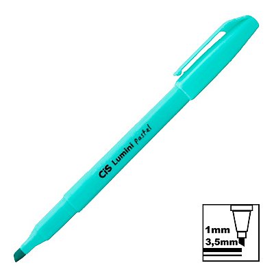 Marca Texto Cis Lumini Tradicional Azul Tons Pastel Ref: 57.0200