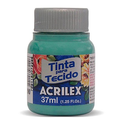 Tinta para Tecido Fosca 990 Menta 37 ml Acrilex