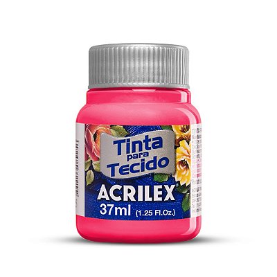 Tinta para Tecido Fosca 800 Vermelho Bebê 37 ml Acrilex