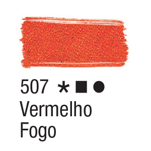 Tinta para Tecido Fosca 507 Vermelho Fogo 37 ml Acrilex