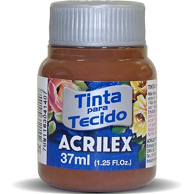 Tinta para Tecido Fosca 531 Marrom 37 ml Acrilex