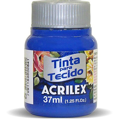Tinta para Tecido Fosca 543 Azul Ultramar 37 ml Acrilex