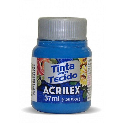 Tinta para Tecido Fosca 568 Azul Cerúleo 37 ml Acrilex