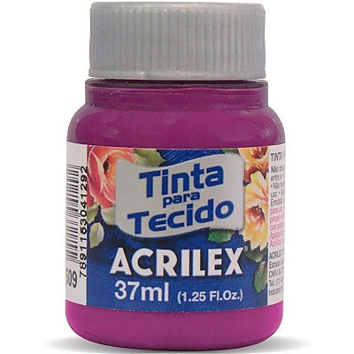 Tinta para Tecido Fosca 549 Magenta 37 ml Acrilex