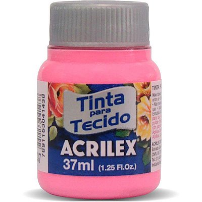 Tinta para Tecido Fosca 537 Rosa 37 ml Acrilex