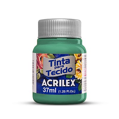 Tinta para Tecido Fosca 630 Verde Mar 37 ml Acrilex