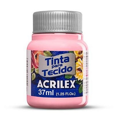 Tinta para Tecido Fosca 636 Rosa Inglesa 37 ml Acrilex