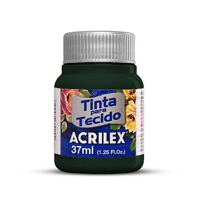 Tinta para Tecido Fosca 629 Cinza Onix 37 ml Acrilex