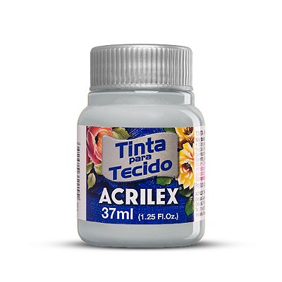 Tinta para Tecido Fosca 627 Cinza Claro 37 ml Acrilex