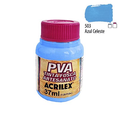 Tinta PVA Fosca 503 Azul Celeste 37 ml Acrilex