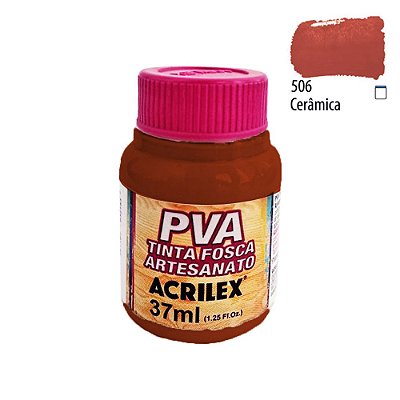 Tinta PVA Fosca 506 Cerâmica 37 ml Acrilex